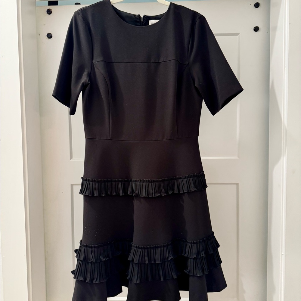 Gibson Latimer Black Ruffle Dress